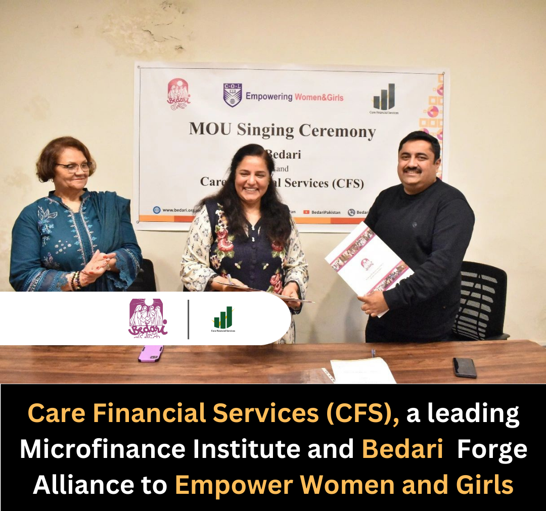 Care Financial Services (CFS), a leading Microfinance Institute and Bedari Forge Alliance to Empower Women and Girls