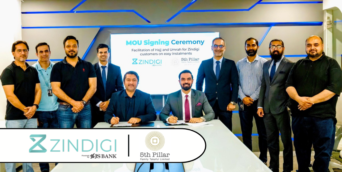 Zindigi by JS Bank & 5th Pillar Family Takaful Signed MoU
