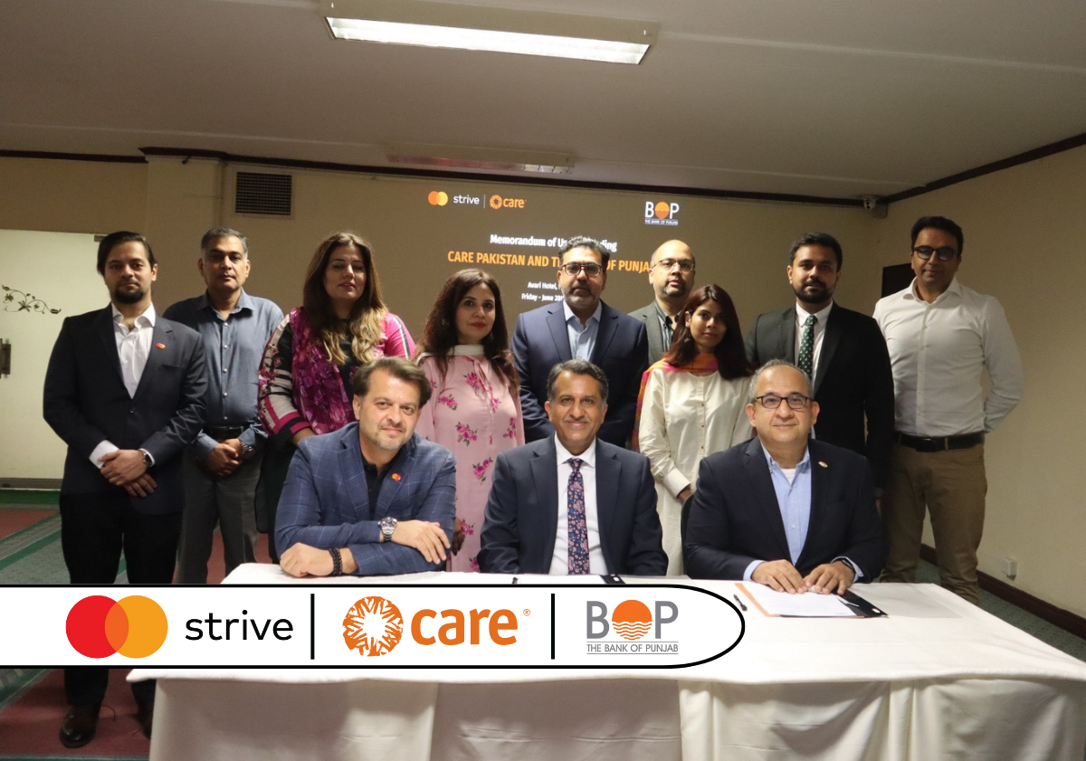 BOP, CARE Pakistan and Mastercard Center for Inclusive Growth Partners