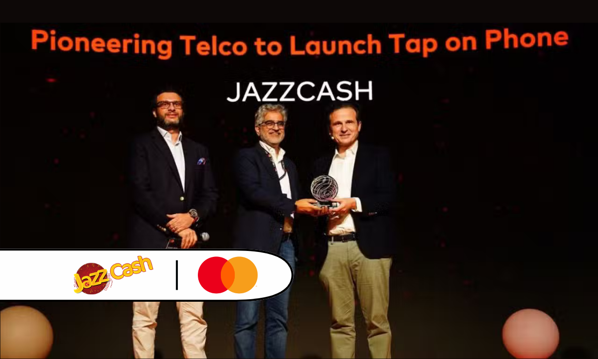 JazzCash Wins 'Pioneering Telco to Launch Tap on Phone Award'