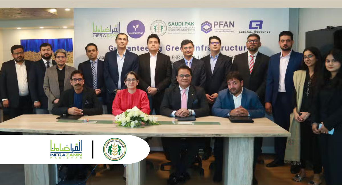 InfraZamin Pakistan and Saudi Pak Co Sign PKR 1.28 Billion Renewable Energy Deal with Acumen Energy for 11.5 Years