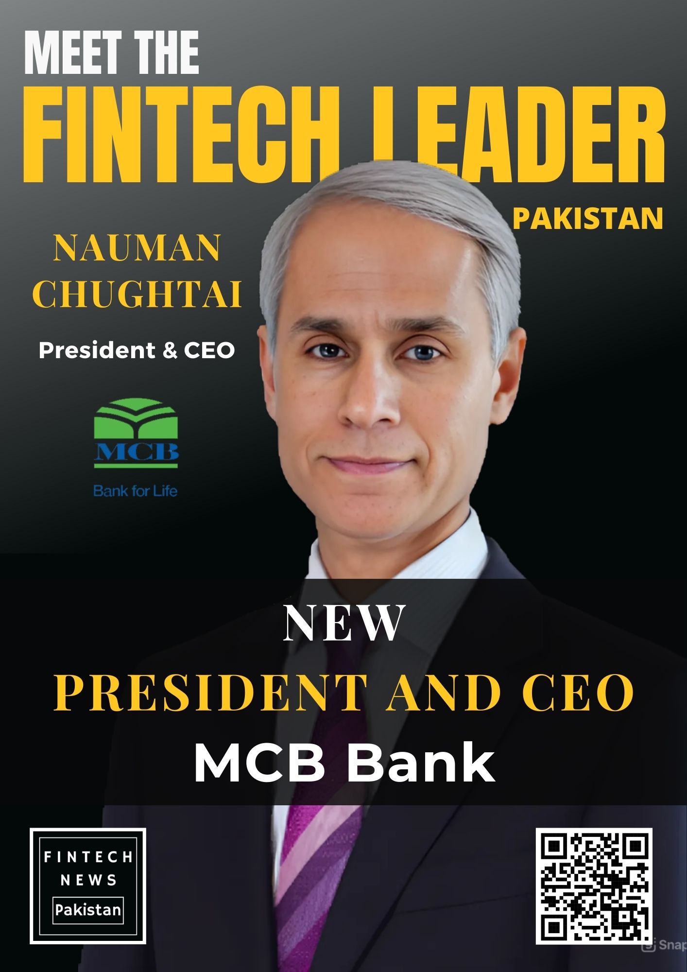 MCB Bank Appoints Muhammad Nauman Chughtai as New President