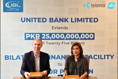UBL Extends Rs. 25 Billion Financing Facility to Telenor Pakistan